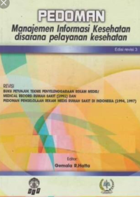 Image of Pedoman Manajemen Informasi Kesehatan Disarana Pelayanan Kesehatan