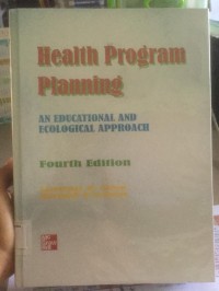 Image of HEALTH PROGRAM PLANNING : An Educational and Ecological Approach