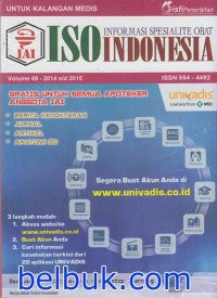 Image of ISO: Informasi Spesialite Obat INDONESIA vol 49  2014 s/d 2015