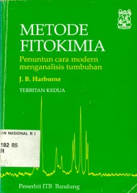 Image of metode fitokimia: penuntun cara modern menganlisis tumbuhan